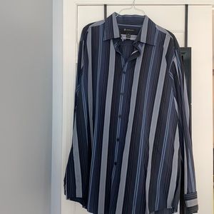 Men’s Inc XL dress shirt - Blue & Black Multi